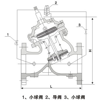 緩開(kāi)快閉止回閥結(jié)構(gòu)圖